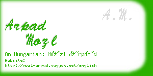 arpad mozl business card